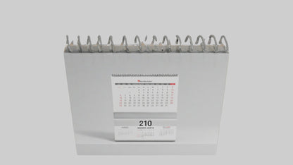 3D model Desk Calendar model VR / AR / low-poly