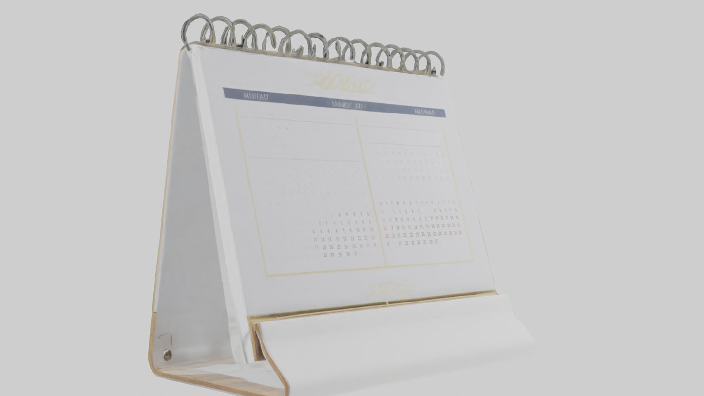3D model Desk Calendar model VR / AR / low-poly