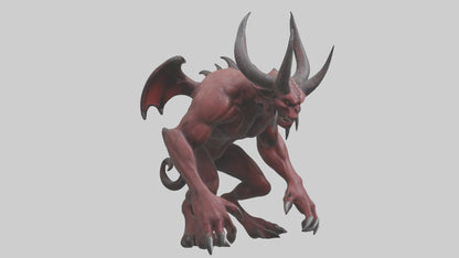 3D model Devil Beast model VR / AR / low-poly