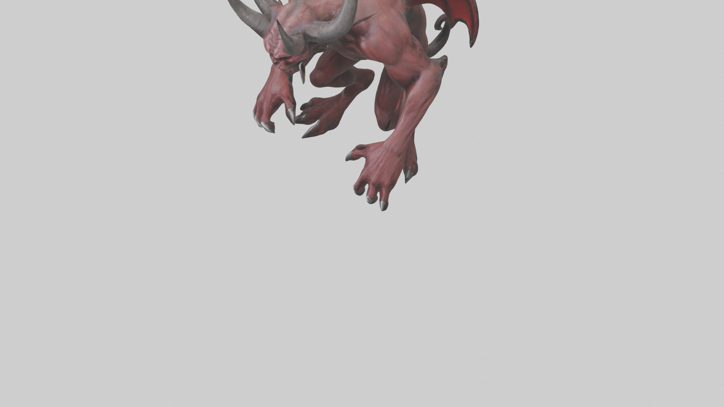 3D model Devil Beast model VR / AR / low-poly