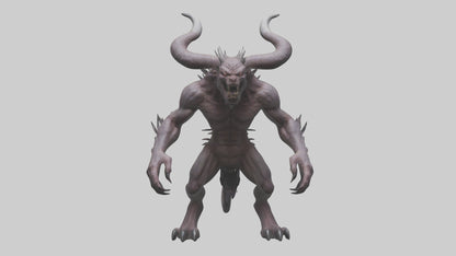 3D model Devil Beast model VR / AR / low-poly