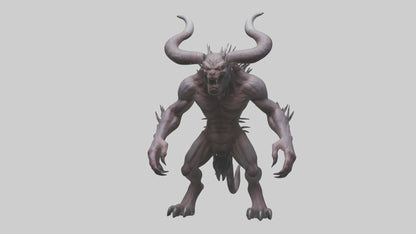 3D model Devil Beast model VR / AR / low-poly