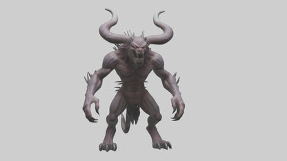 3D model Devil Beast model VR / AR / low-poly