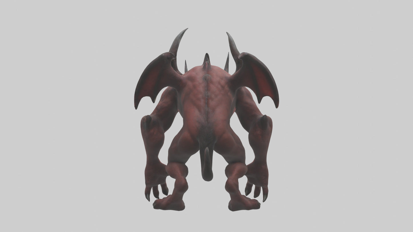 3D model Devil Beast model VR / AR / low-poly