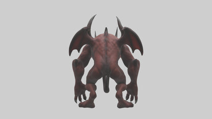 3D model Devil Beast model VR / AR / low-poly