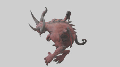 3D model Devil Beast model VR / AR / low-poly