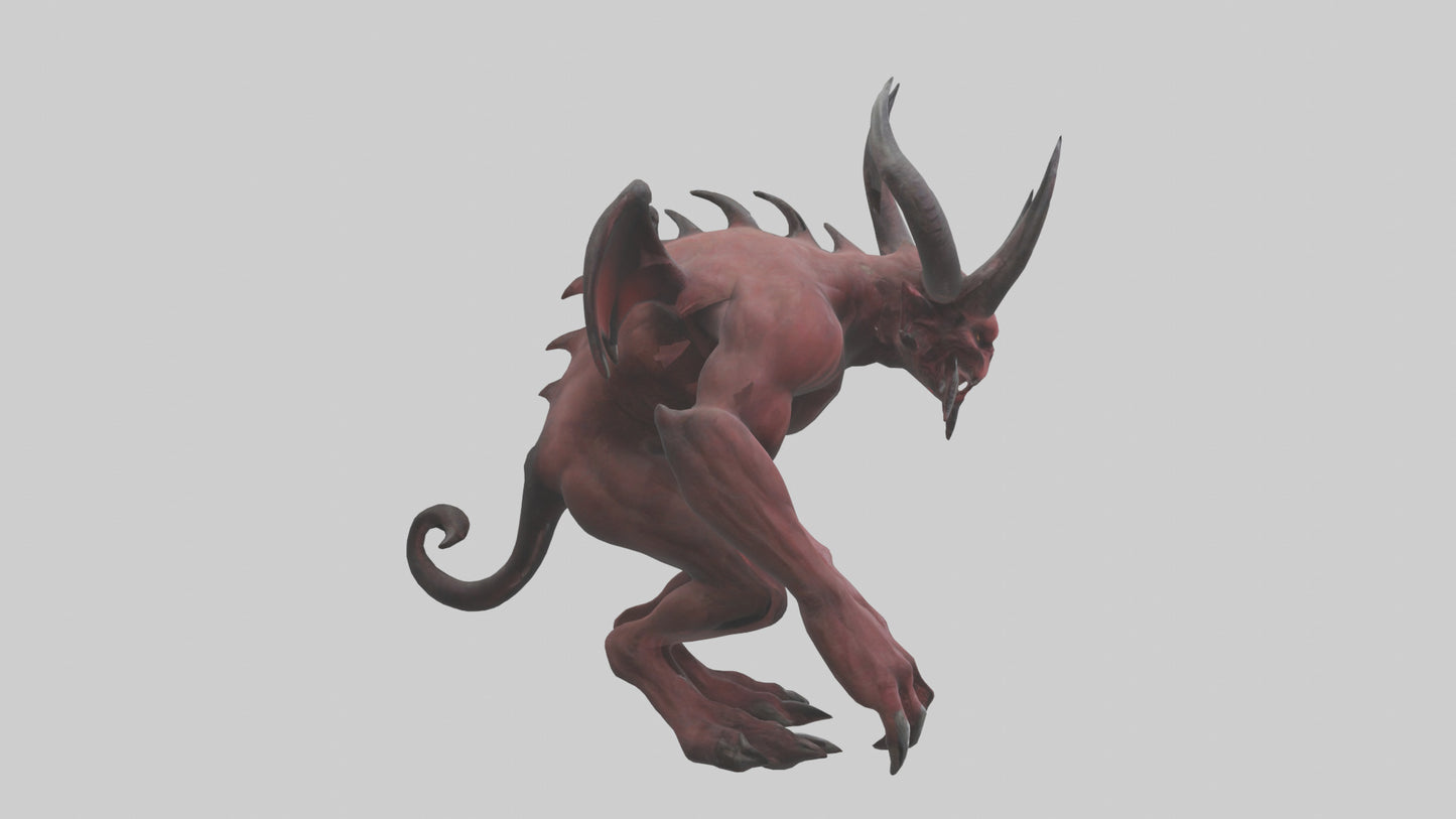3D model Devil Beast model VR / AR / low-poly