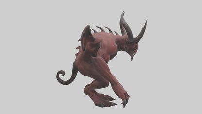 3D model Devil Beast model VR / AR / low-poly