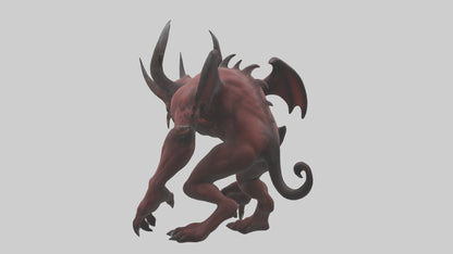 3D model Devil Beast model VR / AR / low-poly