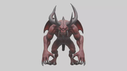 3D model Devil Beast model VR / AR / low-poly