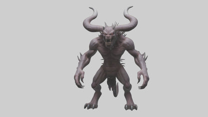 3D model Devil Beast model VR / AR / low-poly