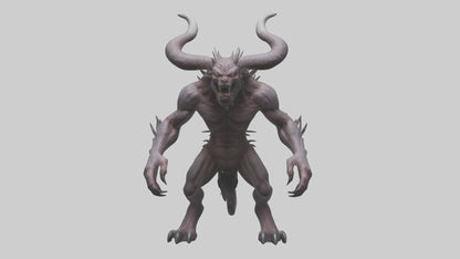 3D model Devil Beast model VR / AR / low-poly