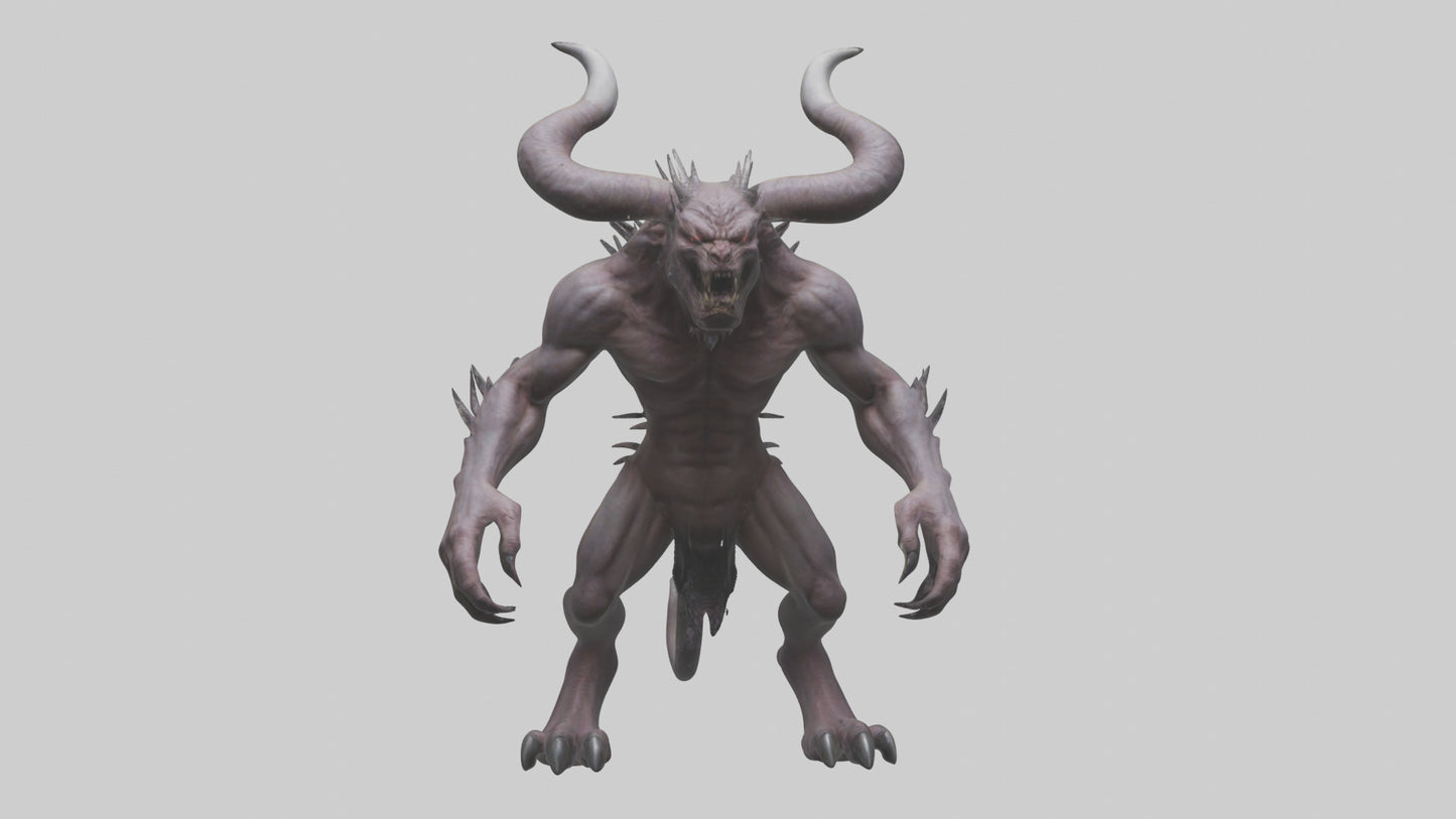 3D model Devil Beast model VR / AR / low-poly