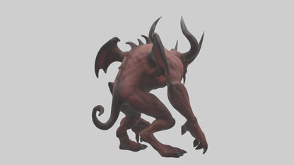 3D model Devil Beast model VR / AR / low-poly