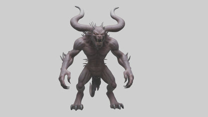 3D model Devil Beast model VR / AR / low-poly
