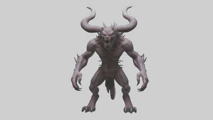 3D model Devil Beast model VR / AR / low-poly