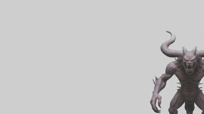 3D model Devil Beast model VR / AR / low-poly