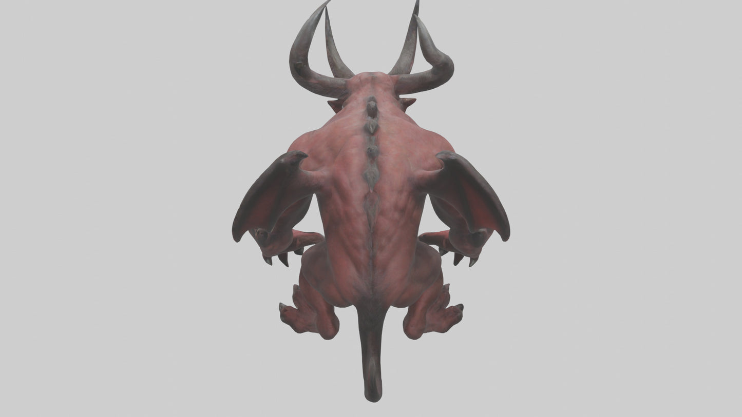 3D model Devil Beast model VR / AR / low-poly