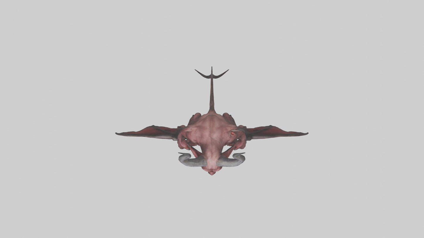3D model Devilish Beast model VR / AR / low-poly
