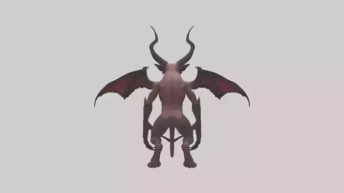 3D model Devilish Beast model VR / AR / low-poly