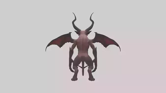 3D model Devilish Beast model VR / AR / low-poly