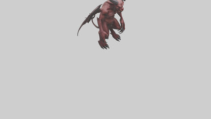 3D model Devilish Beast model VR / AR / low-poly