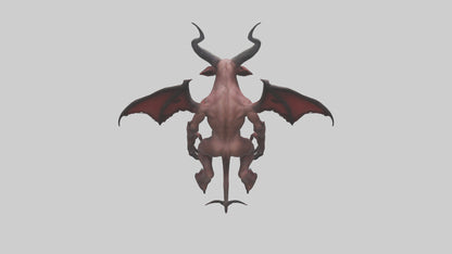 3D model Devilish Beast model VR / AR / low-poly