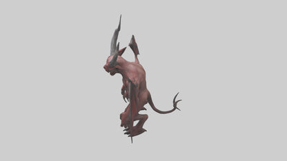 3D model Devilish Beast model VR / AR / low-poly