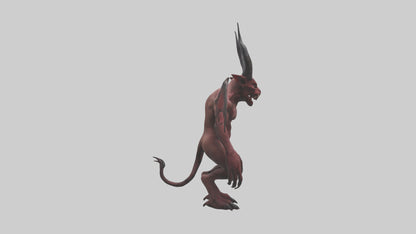 3D model Devilish Beast model VR / AR / low-poly