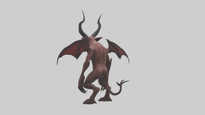 3D model Devilish Beast model VR / AR / low-poly