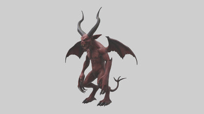 3D model Devilish Beast model VR / AR / low-poly