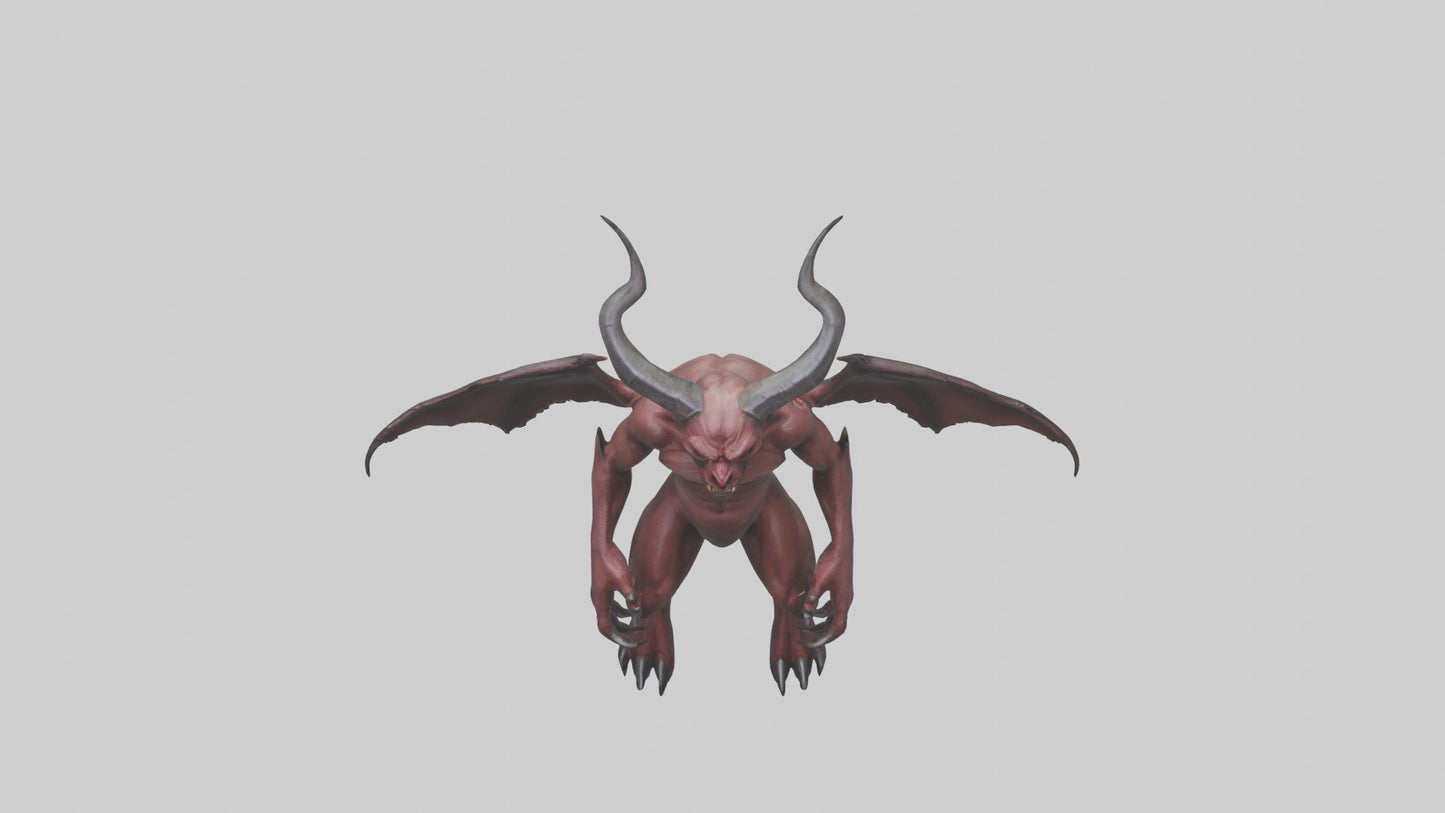 3D model Devilish Beast model VR / AR / low-poly