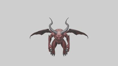 3D model Devilish Beast model VR / AR / low-poly