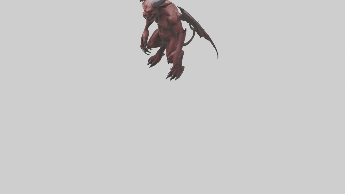 3D model Devilish Beast model VR / AR / low-poly