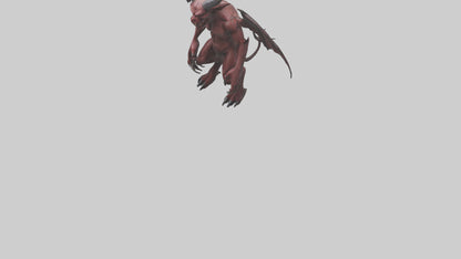 3D model Devilish Beast model VR / AR / low-poly