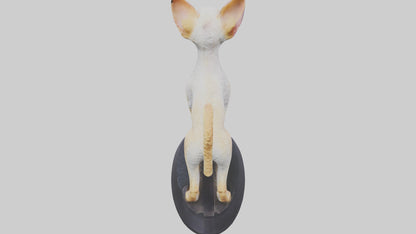 3D model Devon Rex statue model VR / AR / low-poly