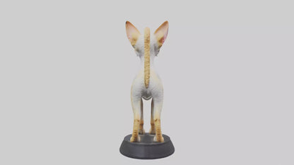 3D model Devon Rex statue model VR / AR / low-poly