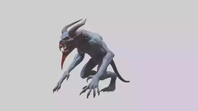 3D model Devouring Demon model 2 VR / AR / low-poly