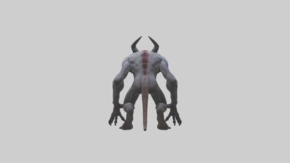 3D model Devouring Demon model 2 VR / AR / low-poly