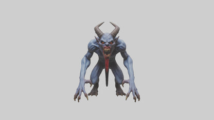 3D model Devouring Demon model 2 VR / AR / low-poly