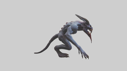 3D model Devouring Demon model 2 VR / AR / low-poly