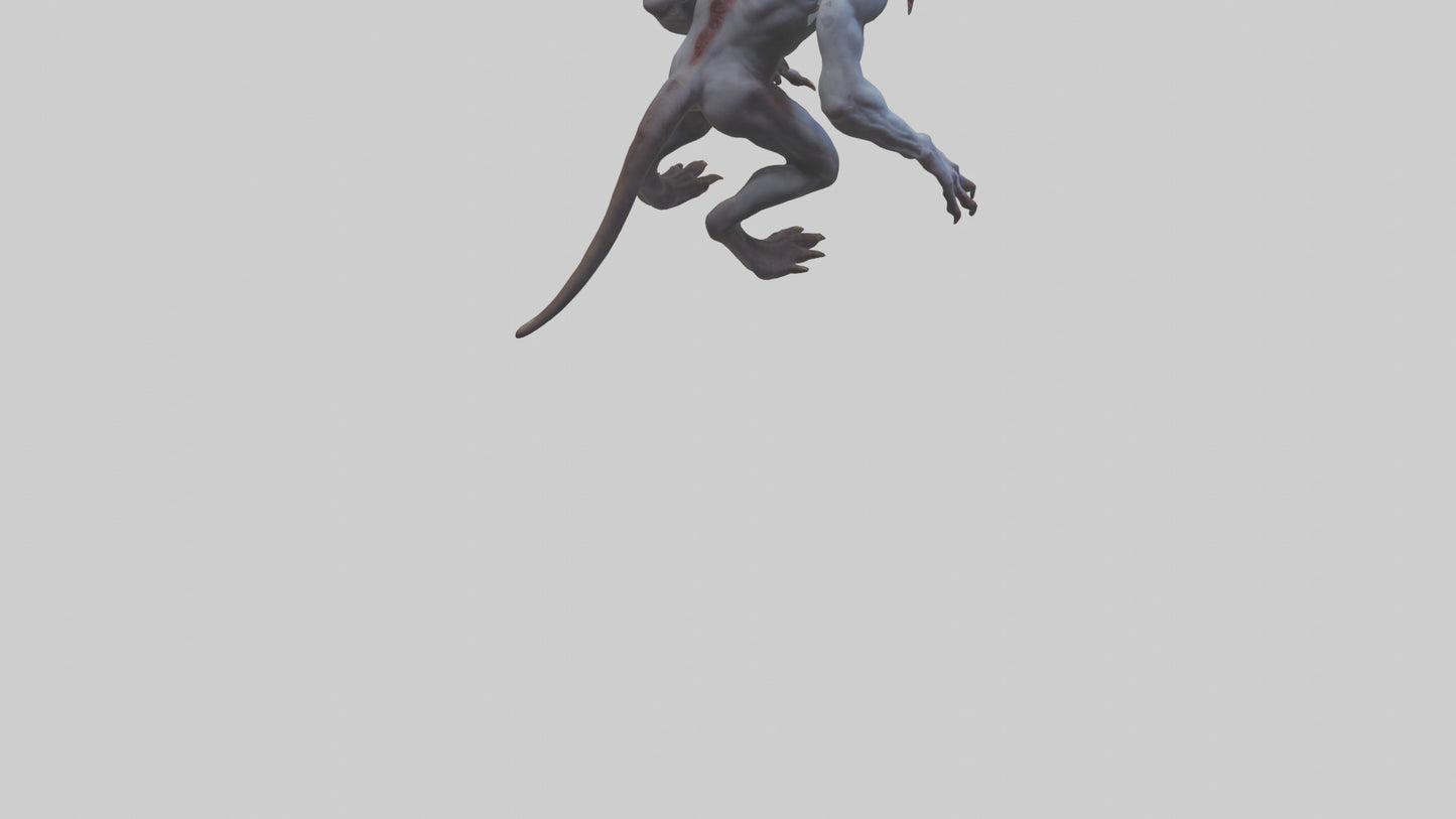 3D model Devouring Demon model 2 VR / AR / low-poly