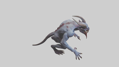 3D model Devouring Demon model 2 VR / AR / low-poly