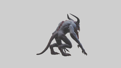 3D model Devouring Demon model 2 VR / AR / low-poly