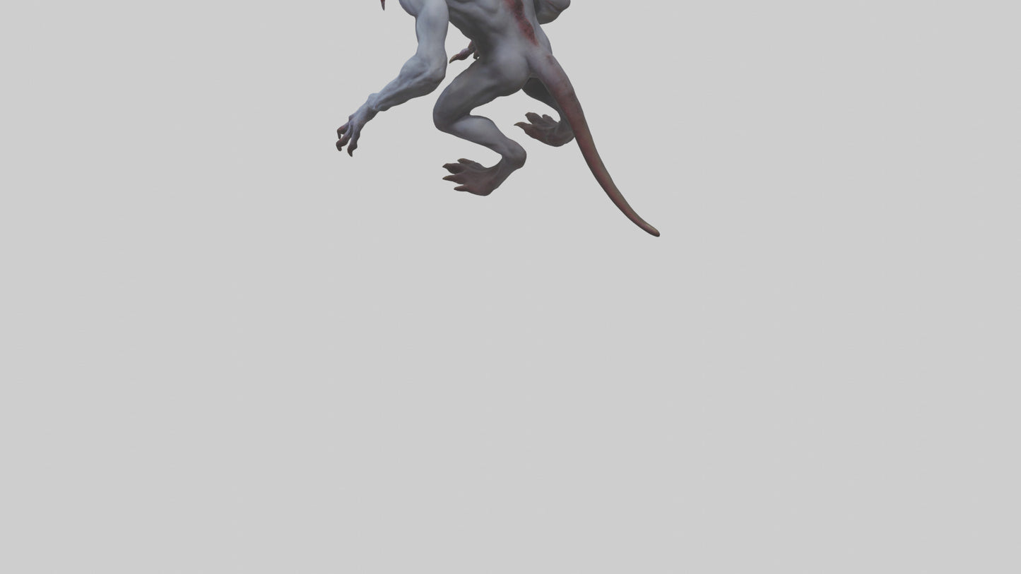 3D model Devouring Demon model 2 VR / AR / low-poly