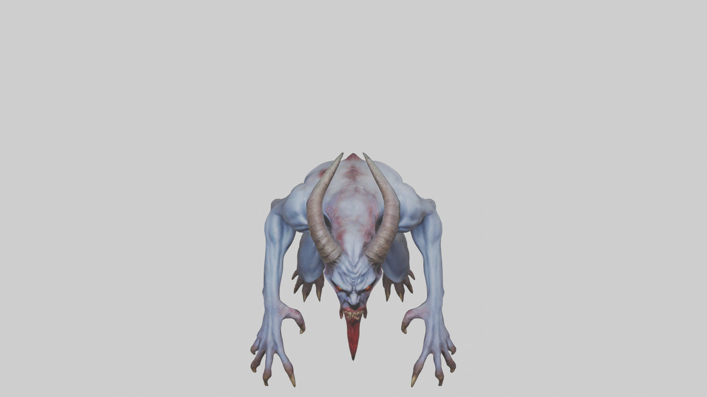 3D model Devouring Demon model 2 VR / AR / low-poly