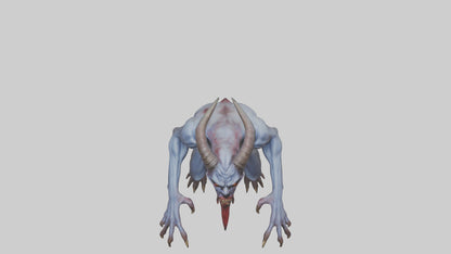 3D model Devouring Demon model 2 VR / AR / low-poly