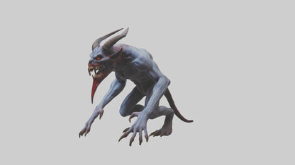 3D model Devouring Demon model 2 VR / AR / low-poly