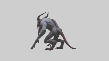 3D model Devouring Demon model 2 VR / AR / low-poly
