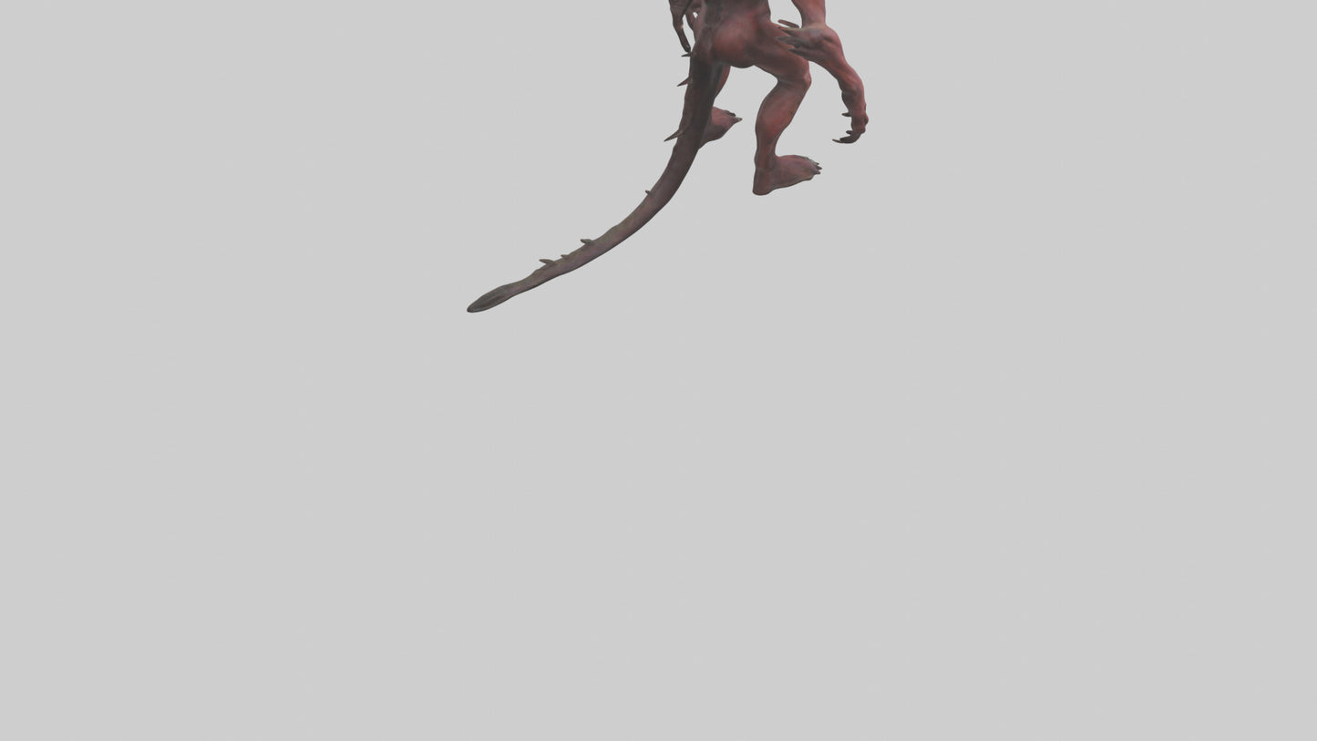 3D model Devouring demon model VR / AR / low-poly